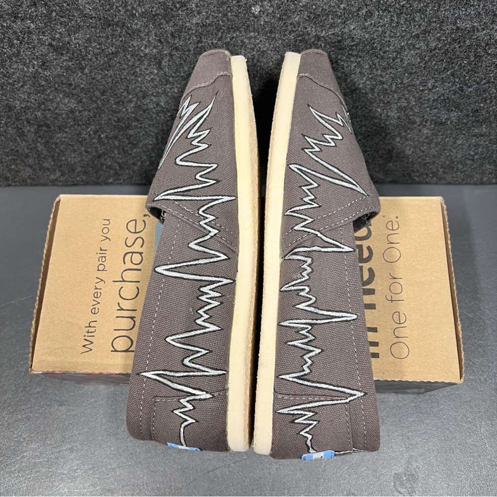 Toms Alpargata Classic “EKG” Slip On Women’s Shoes Size 9.5 - Picture 8 of 12